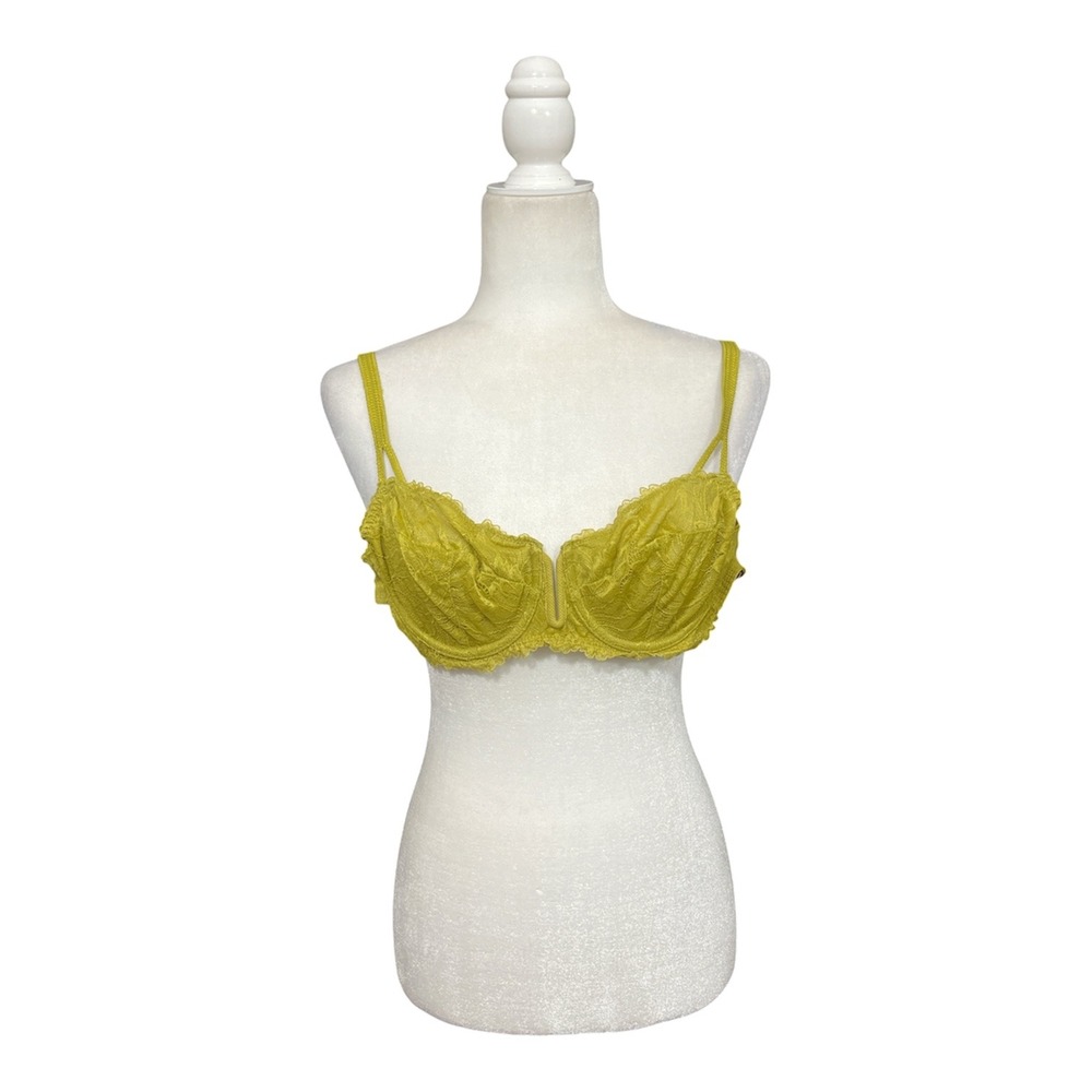 Auden Balconette Bra Womens 32D Lace Underwire Unlined